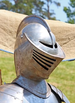 Helmet of a medieval knight