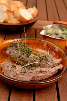 Filet of lamb with fried mushrooms and spring onions