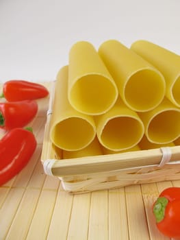 Cannelloni and small peppers