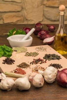 Spices in the kitchen