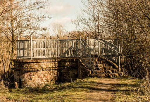 Viewing platform inside a country park setting