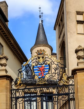Coat of Arms of the Grand Duke of Luxembourg at the granddukal palace