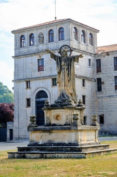 San pedro de cardena in Burgos, Spain, Holy Christ on the input