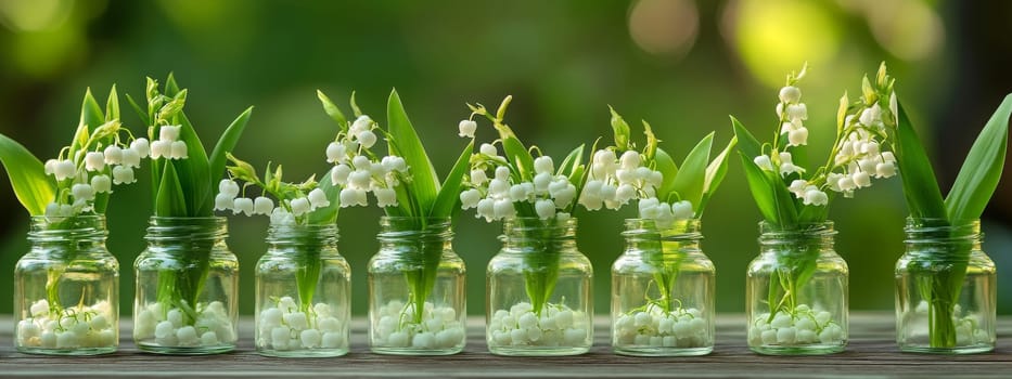 Lily of the Valley Essential Oil in a Small Bottle, Generative AI, nature