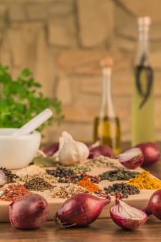 Spices in the kitchen