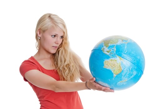 Woman with Globe