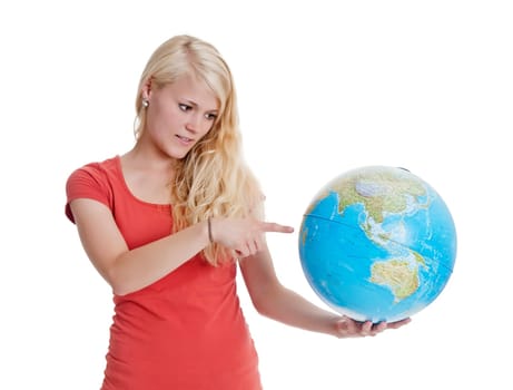 Woman with Globe