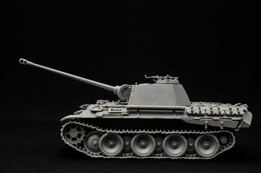 Tank. Track tank from the Second World War. Fighting vehicle.