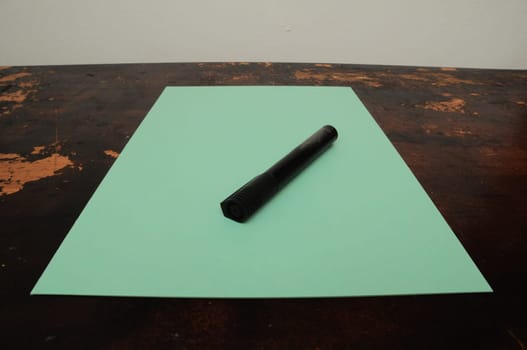 Exam Concept Picture Paper Sheet on a Wooden Table
