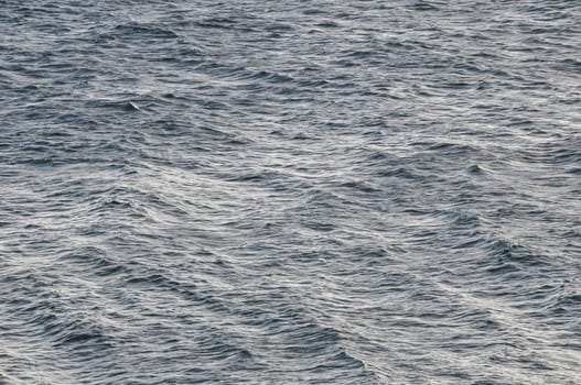 Blue Still Sea Water With Ripple. Natural Background Photo Texture