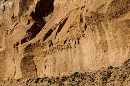 Rough Brown Volcanic Tuff Rock Background Texture