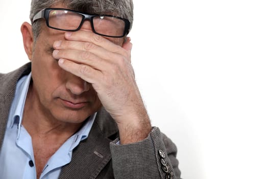 Stressed man