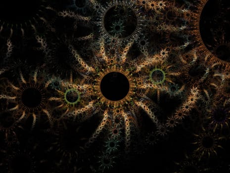 Abstract illustration with high detail. Simple design.