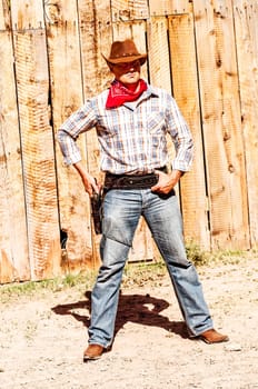 SOUTH WEST - A cowboy takes time to rest and reflect.