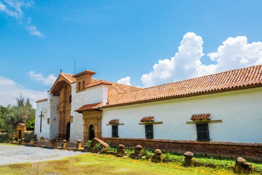 Exterior of the Santa Ecce Homo monastery near Villa de Leyva in Boyaca, Colombia