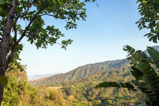 View of the foothills of the Sierra Nevada de Santa Marta in Colombia