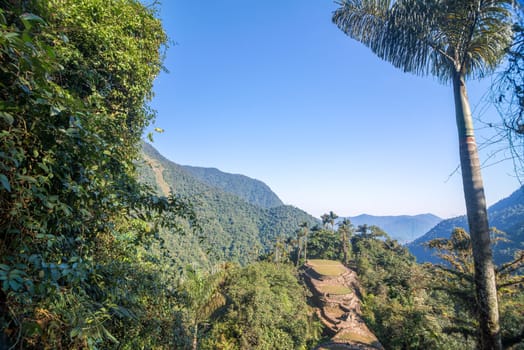 The Lost City, or Ciudad Perdida in the Sierra Nevada de Santa Marta mountain range in Colombia
