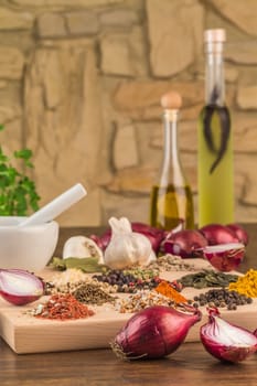 Spices in the kitchen