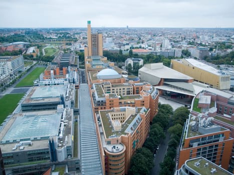 Berlin,Germany,September 11,2013: Berlin overview of Potsdamer Platz with horizon