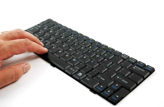 picture of a computer keyboard showing the individual keys