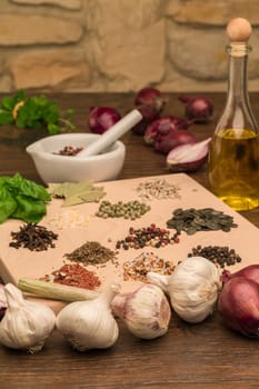 Spices in the kitchen
