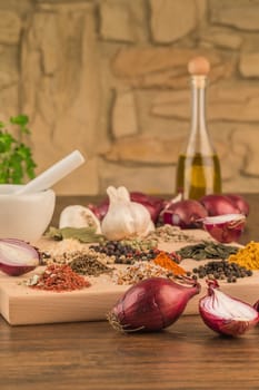 Spices in the kitchen