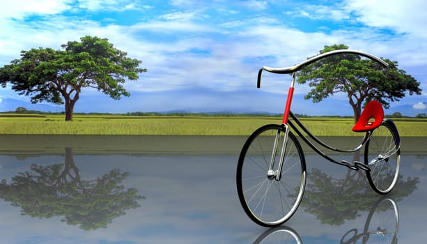 concept of electric bike for adv or others purpose use