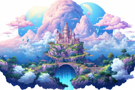 In the realm of fantasy, whimsical cloud castles grace the skies, defying gravity and capturing the imagination of dreamers.