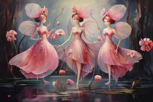 Immerse yourself in the enchanting world of holiday magic with this captivating illustration by a professional visual artist.