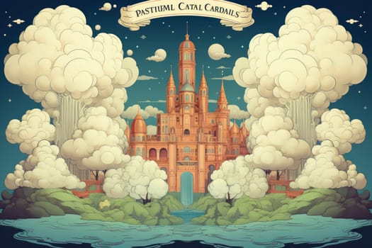 In the realm of fantasy, whimsical cloud castles grace the skies, defying gravity and capturing the imagination of dreamers.