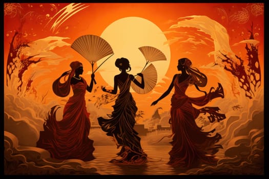 Immerse yourself in the realm of fantasy and behold the awe-inspiring sight of whirling sandstorm djinns.