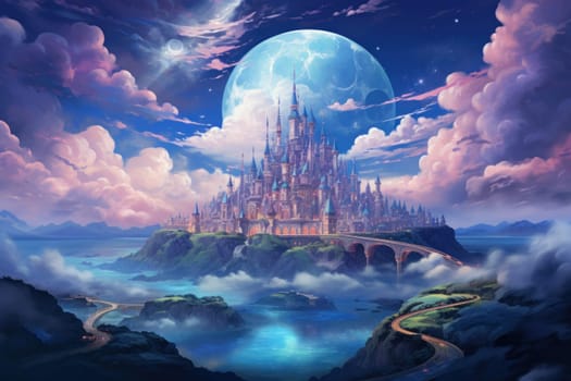 In the realm of fantasy, whimsical cloud castles grace the skies, defying gravity and capturing the imagination of dreamers.