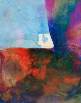 watercolor abstract pattern colorful