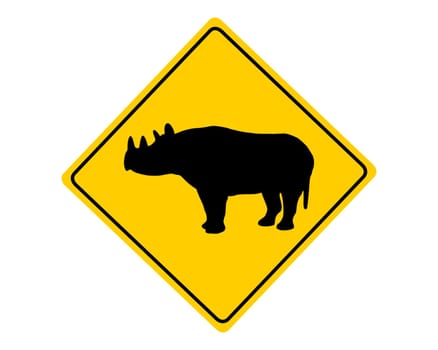 Attention pointed rhinoceros