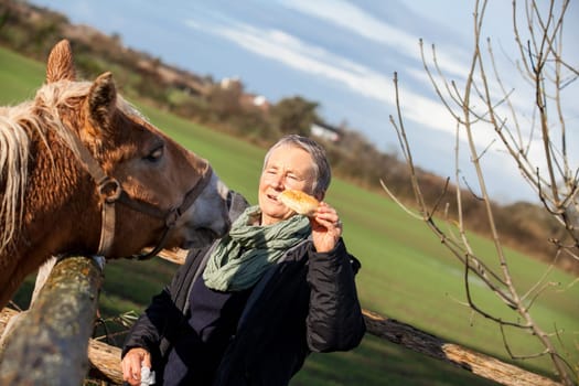 older seniors couple happy relaxed in the nature in free leisure holiday rest