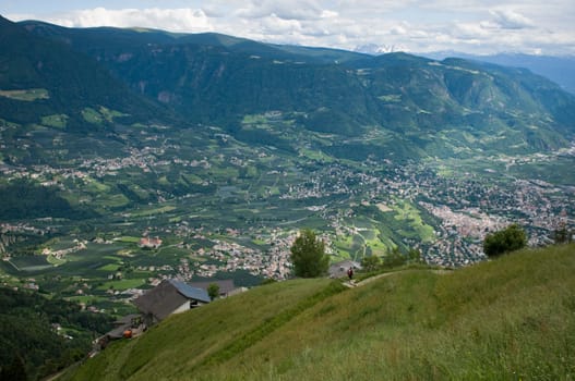 View of the Merano Valley from The Mutspitz