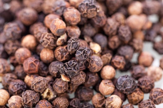 colorful dried peppercorns spice pepper close-up grains