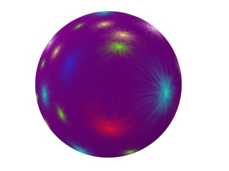 colored background with small pattern and small star