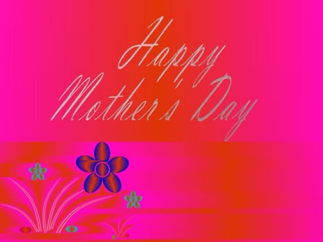 in  letters, happy mothers day, colorful background