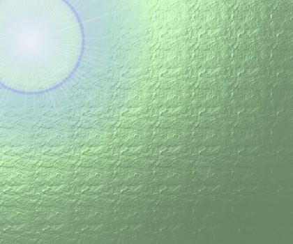 colored green background with a delicate structure