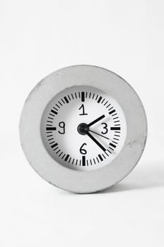 Retro Vintage Alarm Clock on a White Background