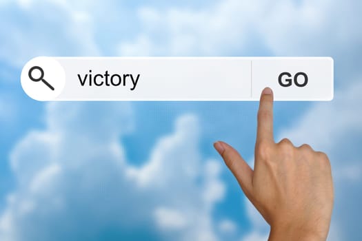 victory button on search toolbar