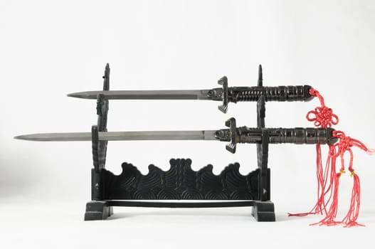 Japanese Sword Kakana on a white background