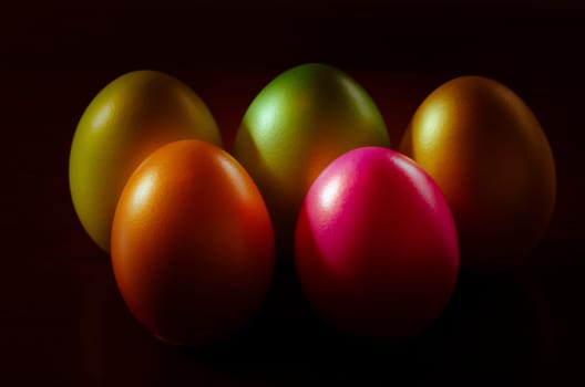 neon Easter eggs