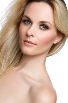 Beautiful young pretty blond woman