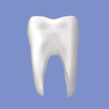 colorful illustration with tooth on a blue background for your design