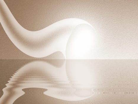 colored background with small pattern and lens-reflex