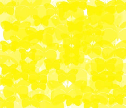design, pattern of many small single-color butterflies