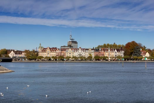 Lake Constance with a view of Constance