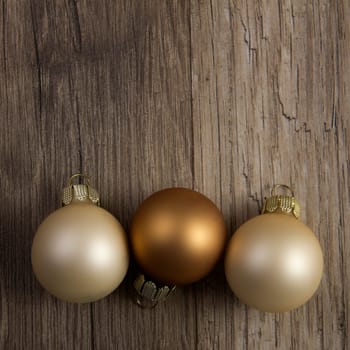 Christmas decoration brown and cream